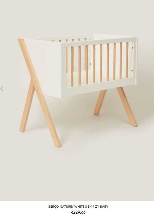 Berço nature branco - Zippy - 3 em 1 secretária + caixa de brinquedos