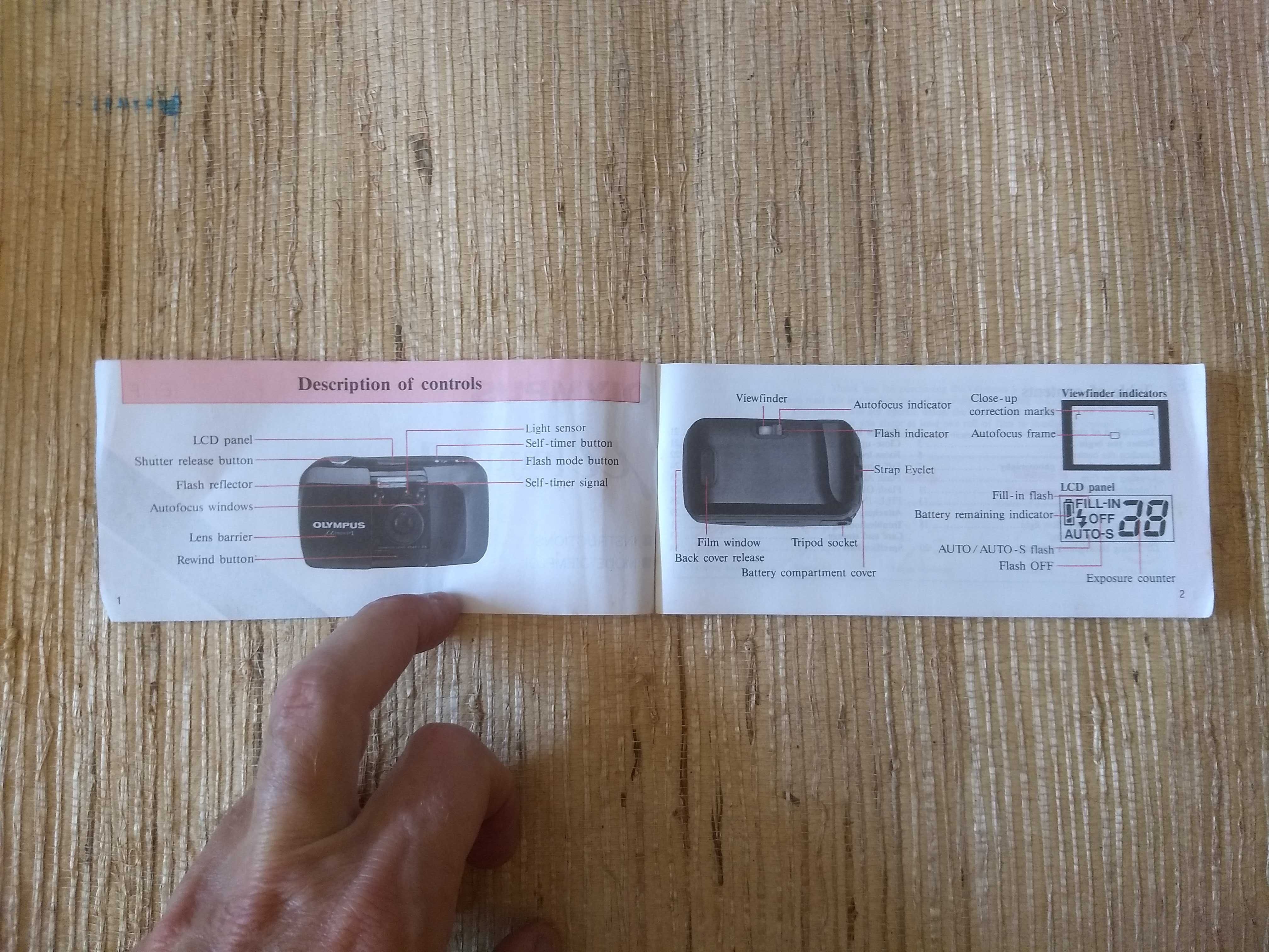 Manual de instruções , Olympus u ( mju) - 1