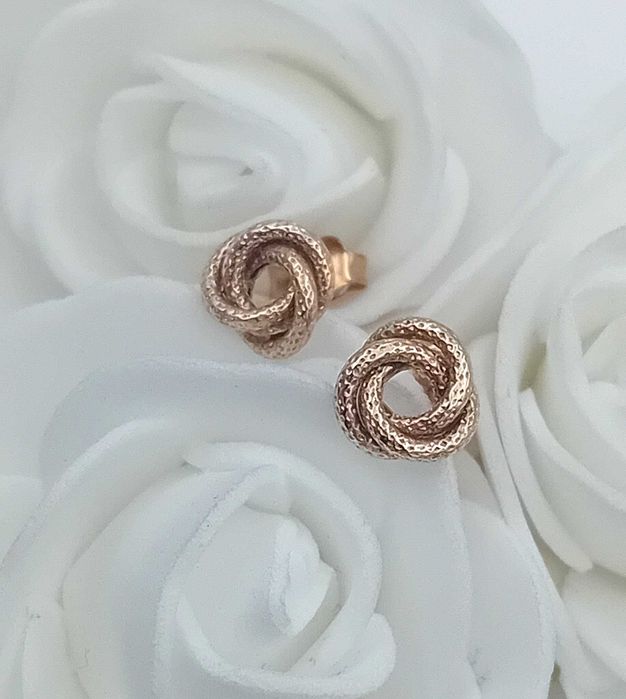 Złote kolczyki wkrętki sztyft próba 375 / Fajne Okazje Radomsko