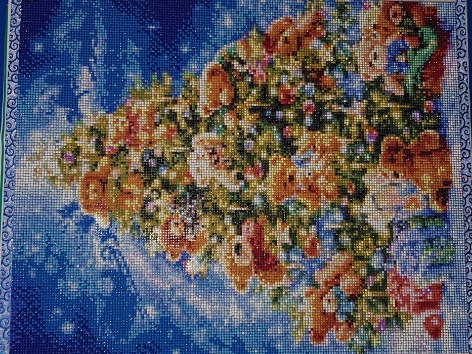 Яркая ёлочка с мишками, выкладка камнями