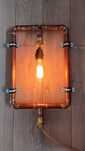 Lampa miedź loft Edison handmade