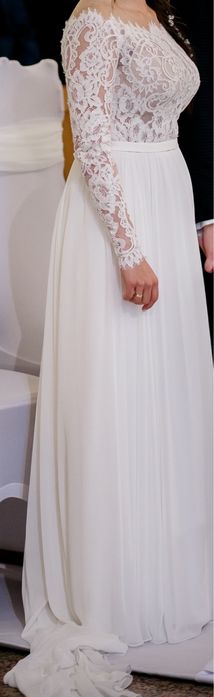 Suknia ślubna z koronki