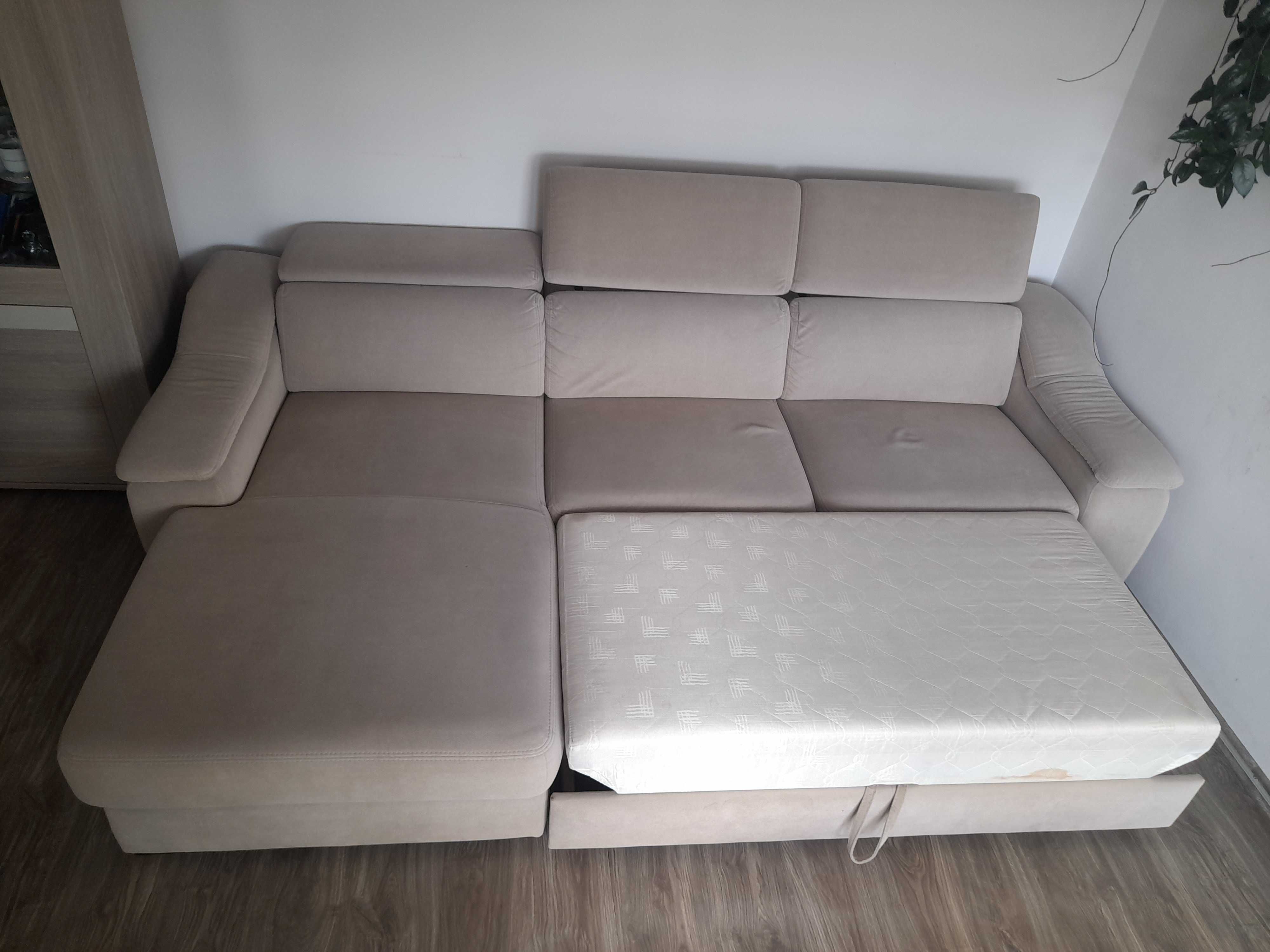 Narożnik 280 cm - materiał Aquaclean