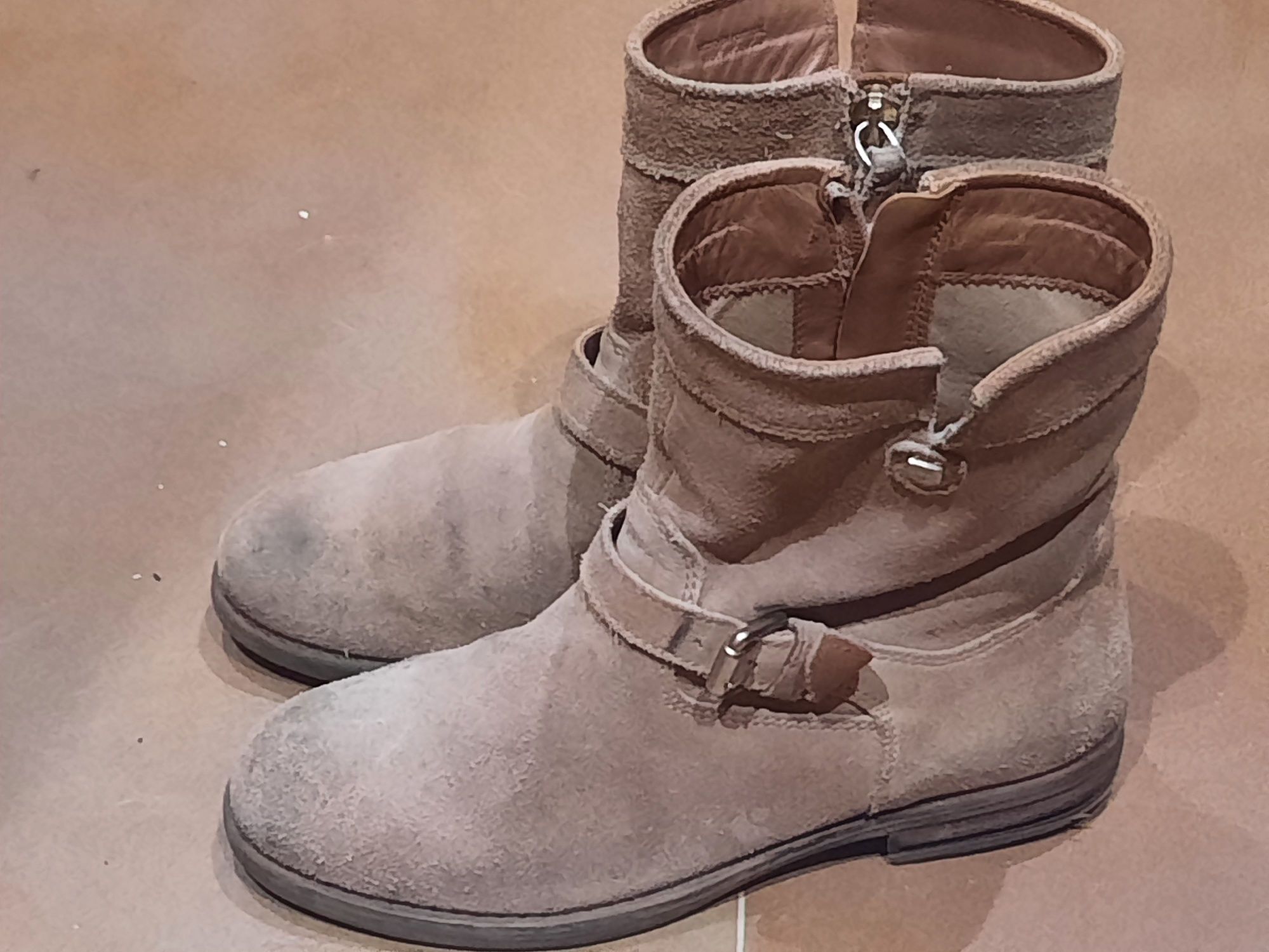 Botas camurça MassimoDutti n°33