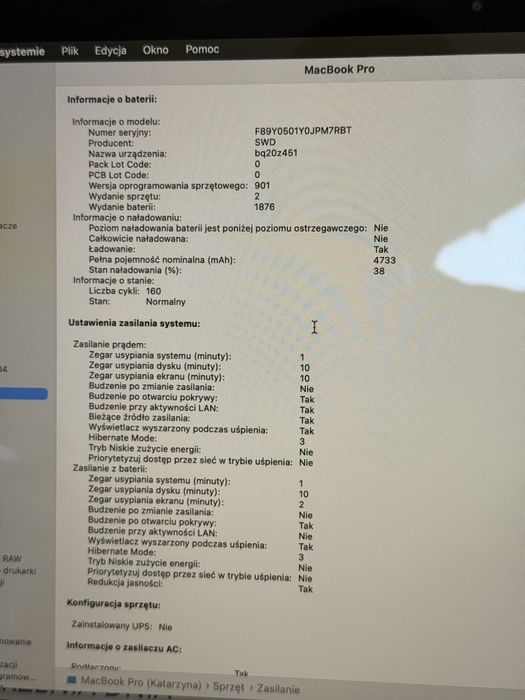 Apple MacBook Pro i5 8GB Ram Touch Bar 512GB SSD jak nowy