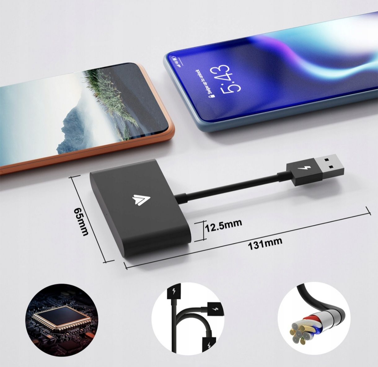 Adapter Android Auto Bezprzewodowy BT Wi-Fi 
AUTO XSTORM ADAPTER WIFI