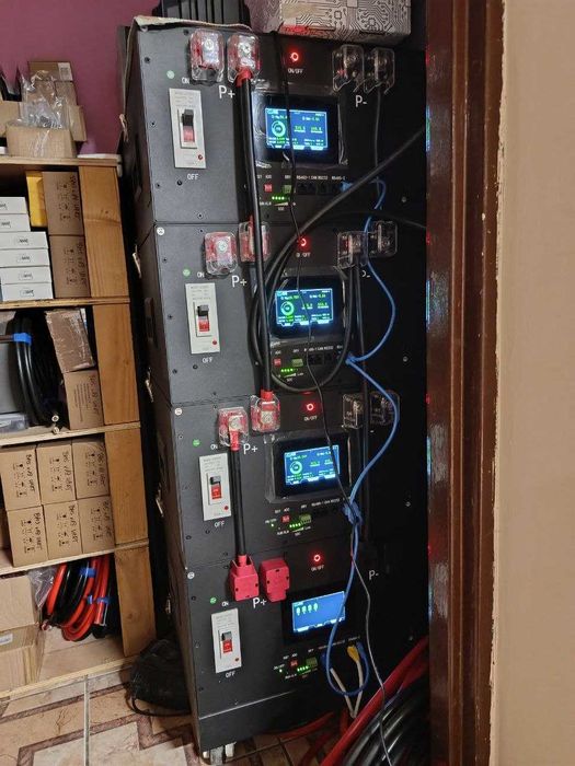 Magazyn energii 48V / 17kW / JK BMS V19 / Gaśnica / +LiFePo4 EVE MB31