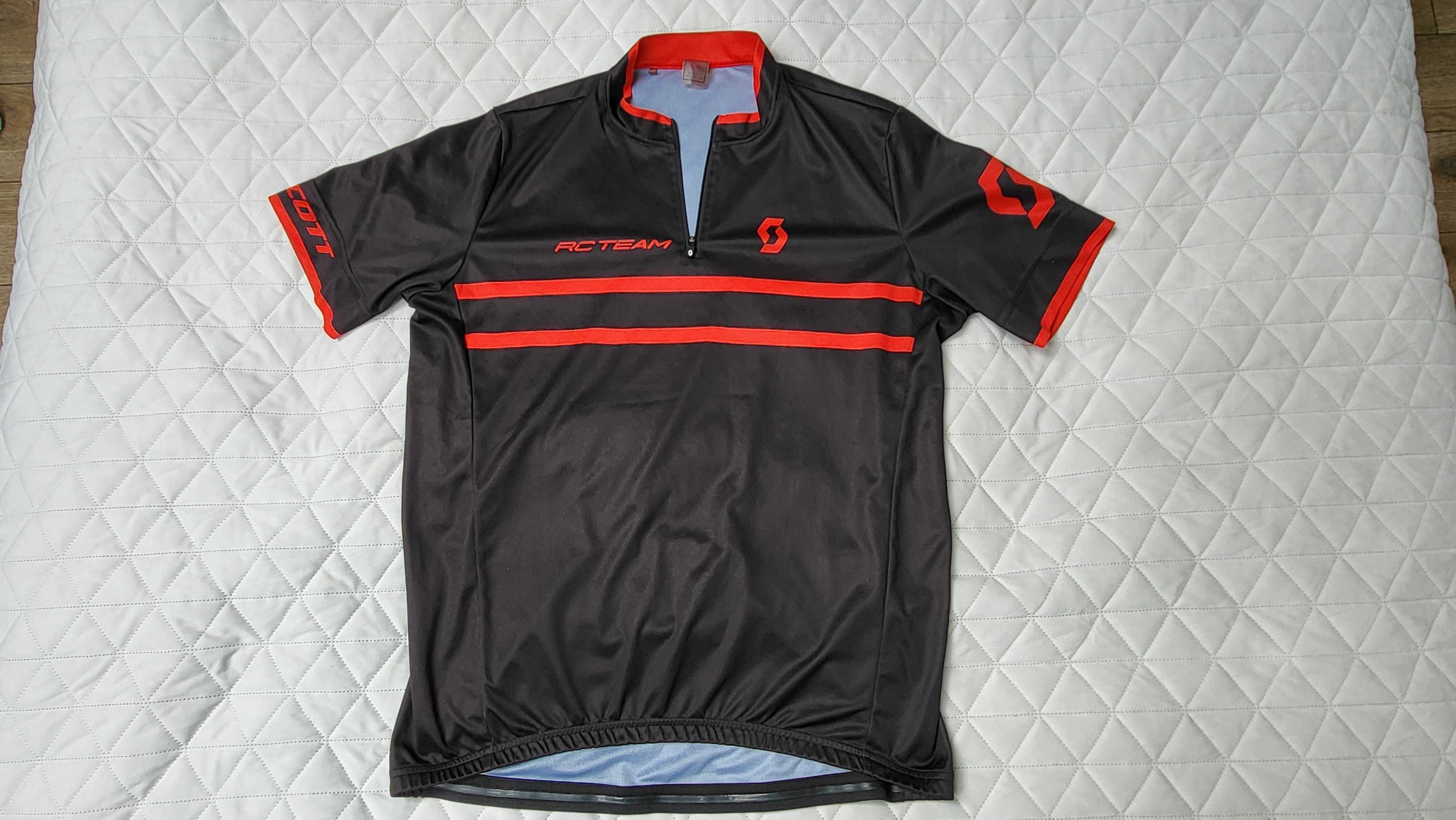 Strój kolarski Scott RC Team, komplet koszulka i spodenki XL/XXL