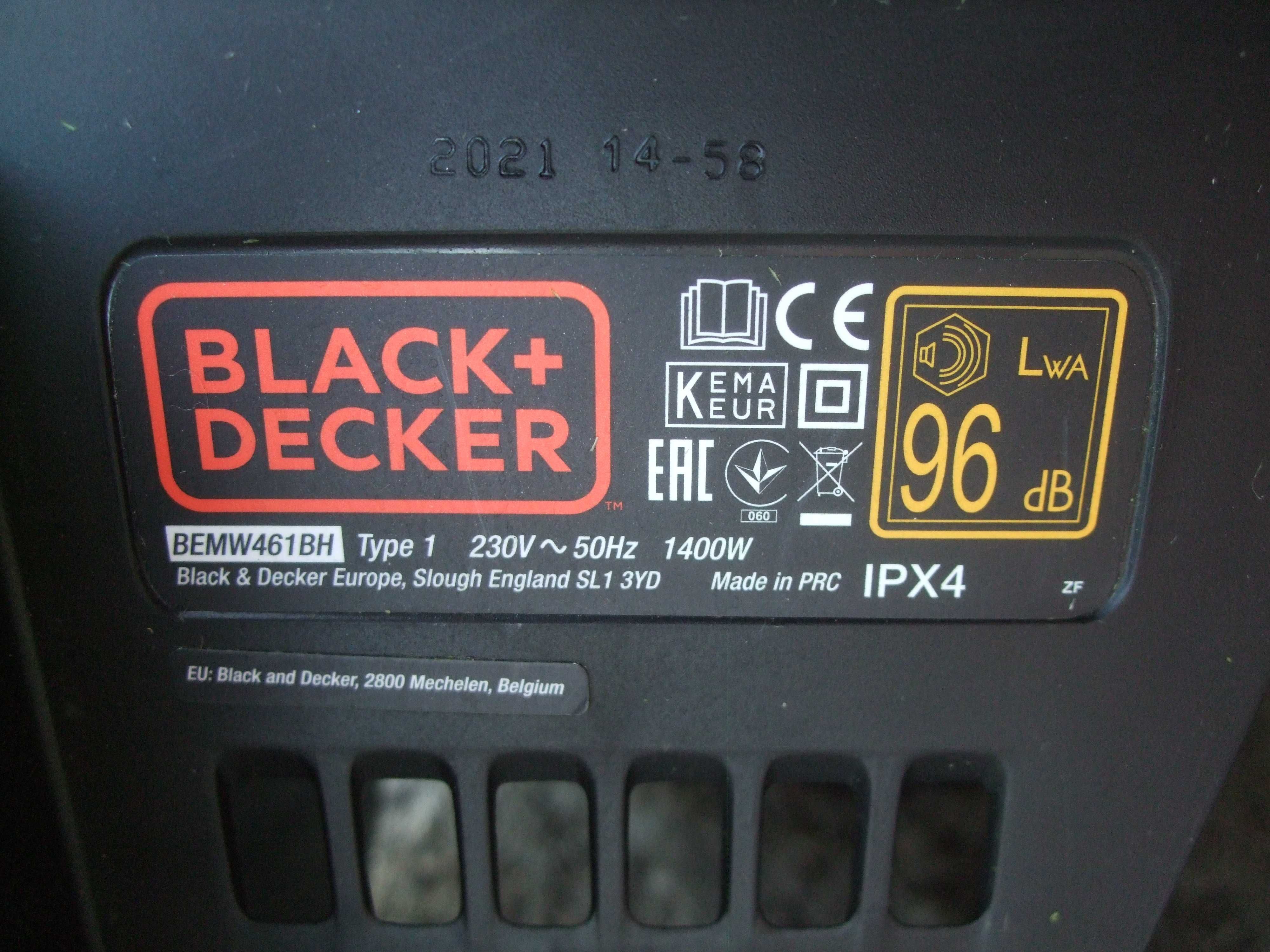 KOSIARKA Elektryczna BLACK & DECKER 1400W 34 cm Jak nowa. Super Stan.