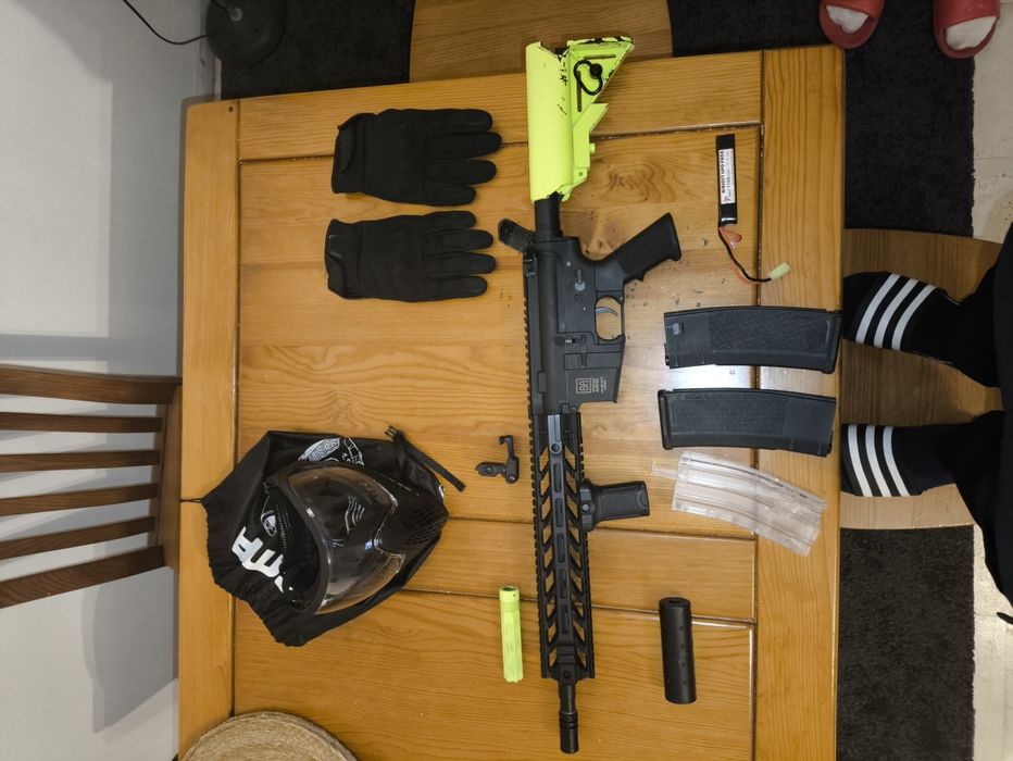 Conjunto de airsoft completo BARATO!