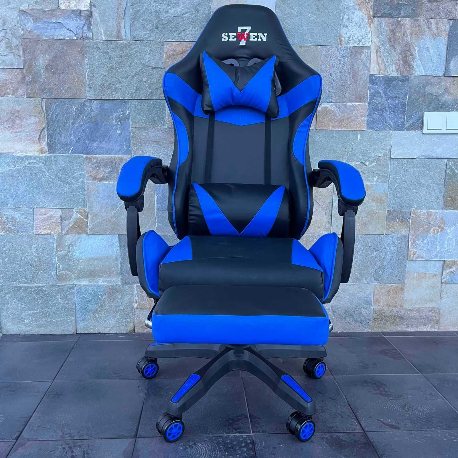 Игровое кресло с подставкой для ног Компютерне крісло геймерске ігрове