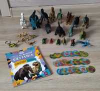 Dinozaury - zestaw figurek, żetony i książka