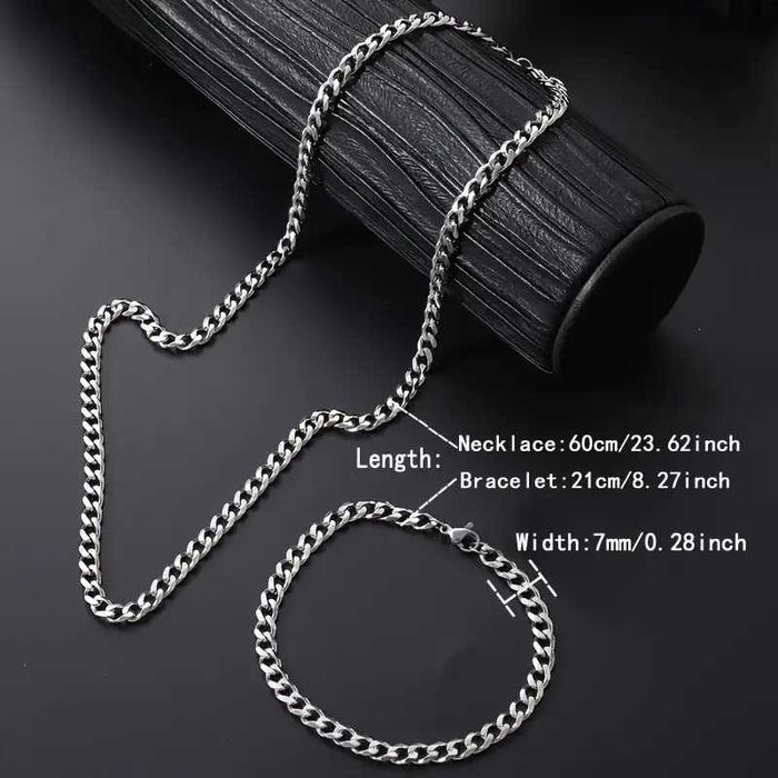 Браслет та Намисто з Нержавіючої Сталі