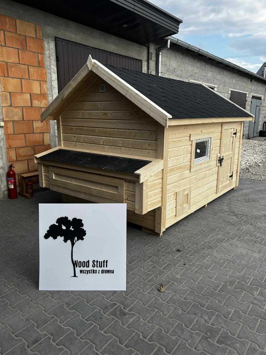 Kurnik dla Kur, kaczek, gęsi 358x208x230cm PRODUCENT Gotowy od RĘKI