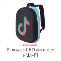 Рюкзак с LED экраном и WiFi Sobi Pixel SB9702 Blue