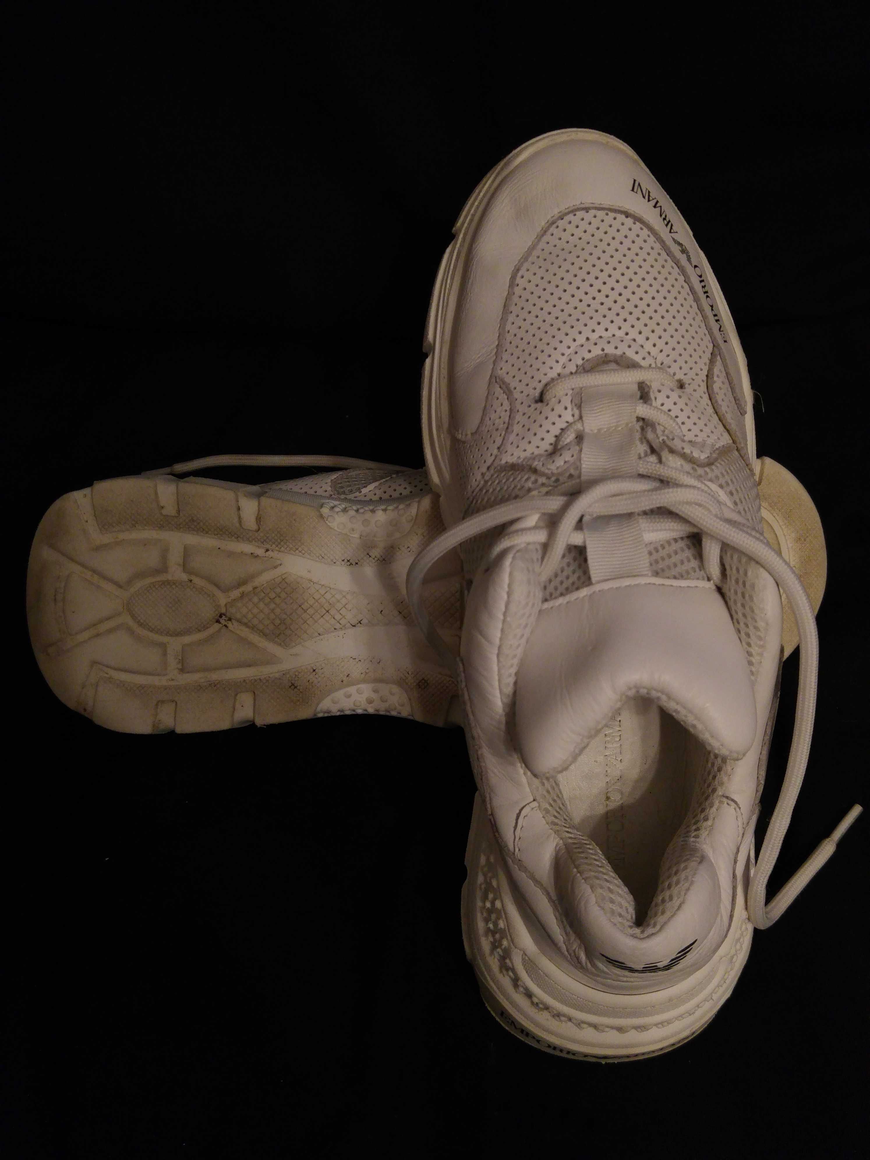 Buty sportowe damskie skórzane Emporio Armani