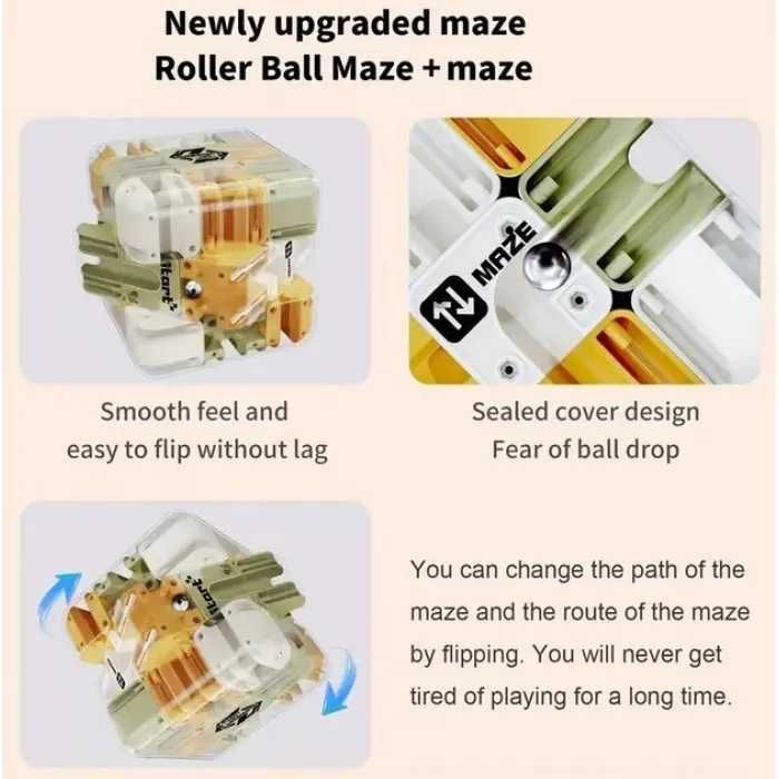 Головоломка-лабиринт куб, Игрушка лабиринт, Головоломка в виде куба