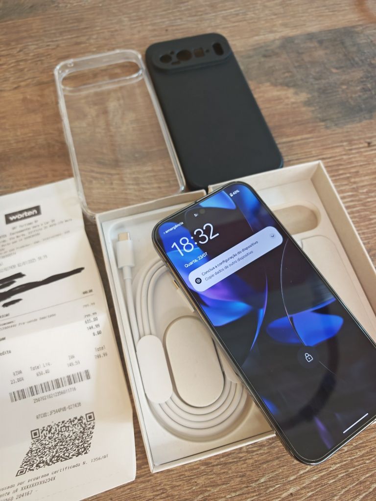 Google Pixel 9 Pro 6.3" 16GB/128GB Preto Seminovo C/Garantia Aceito Re