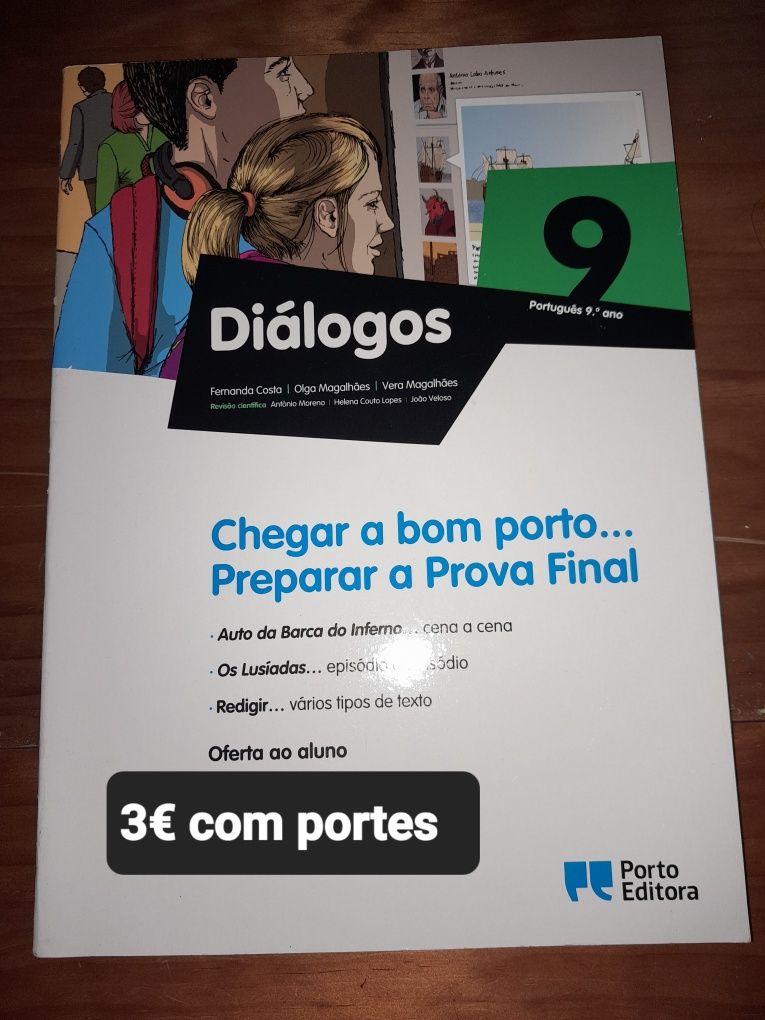 Manuais 9° ano Matemática e Português