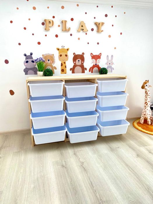 Комод детский для игрушек на 4/7/9/10/12 контейнеров