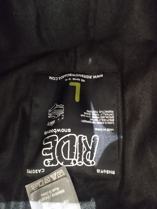 Spodnie snowboardowe Ride rozm L