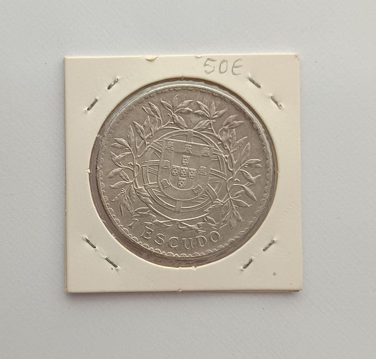 Moeda de prata 1 escudo