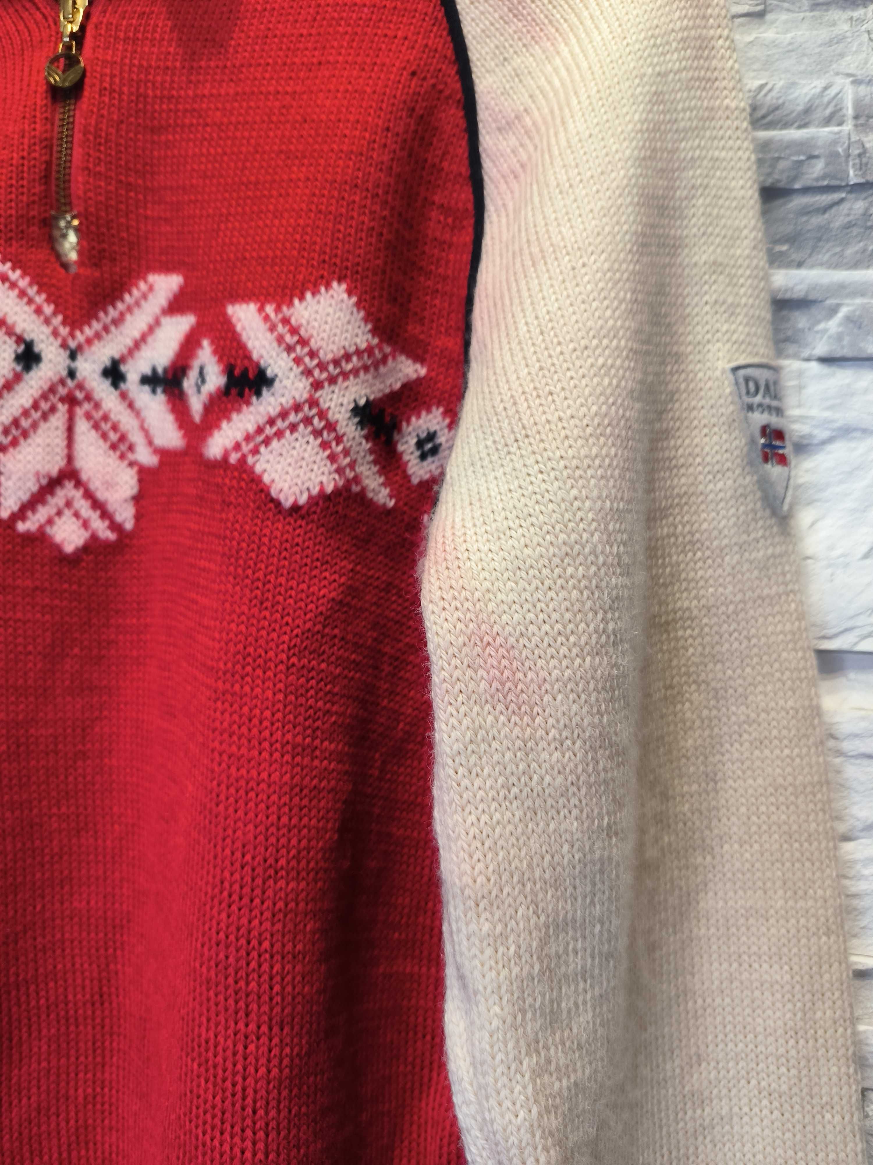 Sweter Dale of Norway Wełniany Wełna Wzorki