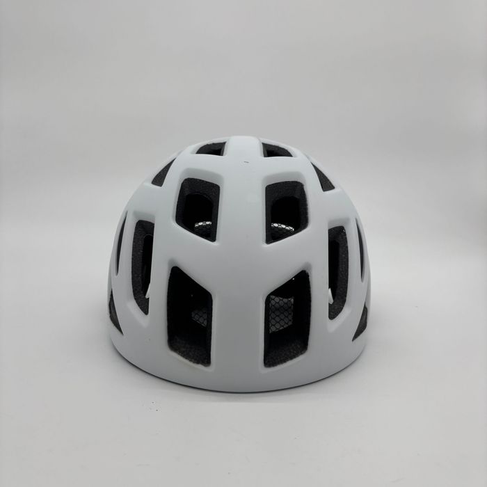 Kask rowerowy z lampką LED Biały Rozmiar S