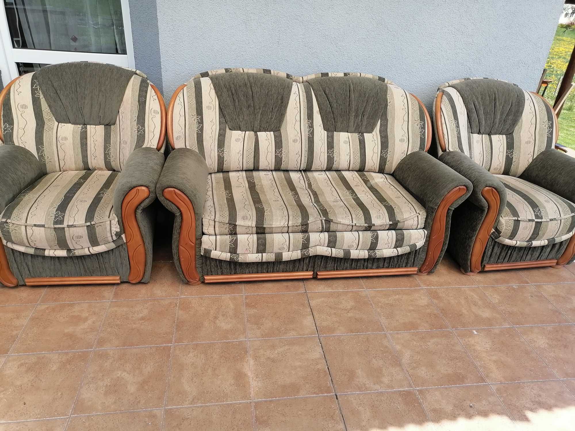 Zestaw sofa + 2 fotele