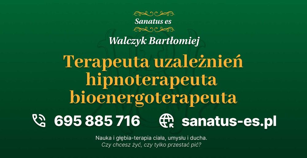 Terapia uzaleznień,  hipnoterapia, bioenergoterapia.