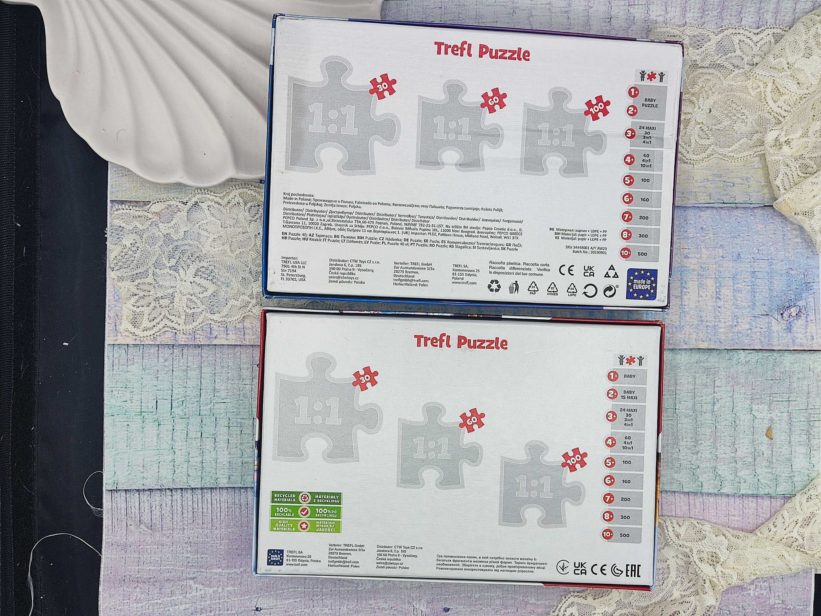 Puzzle Frozen Kraina Lodu | 2 szt. | 30 i 40 elemntów