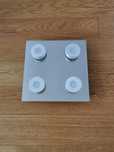 Plafon sufitowy 32x32 cm 4xLED, chrom