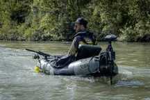 Silnik Rhino CR30VF streowany pilotem do Belly Boat pontonu Kajaka