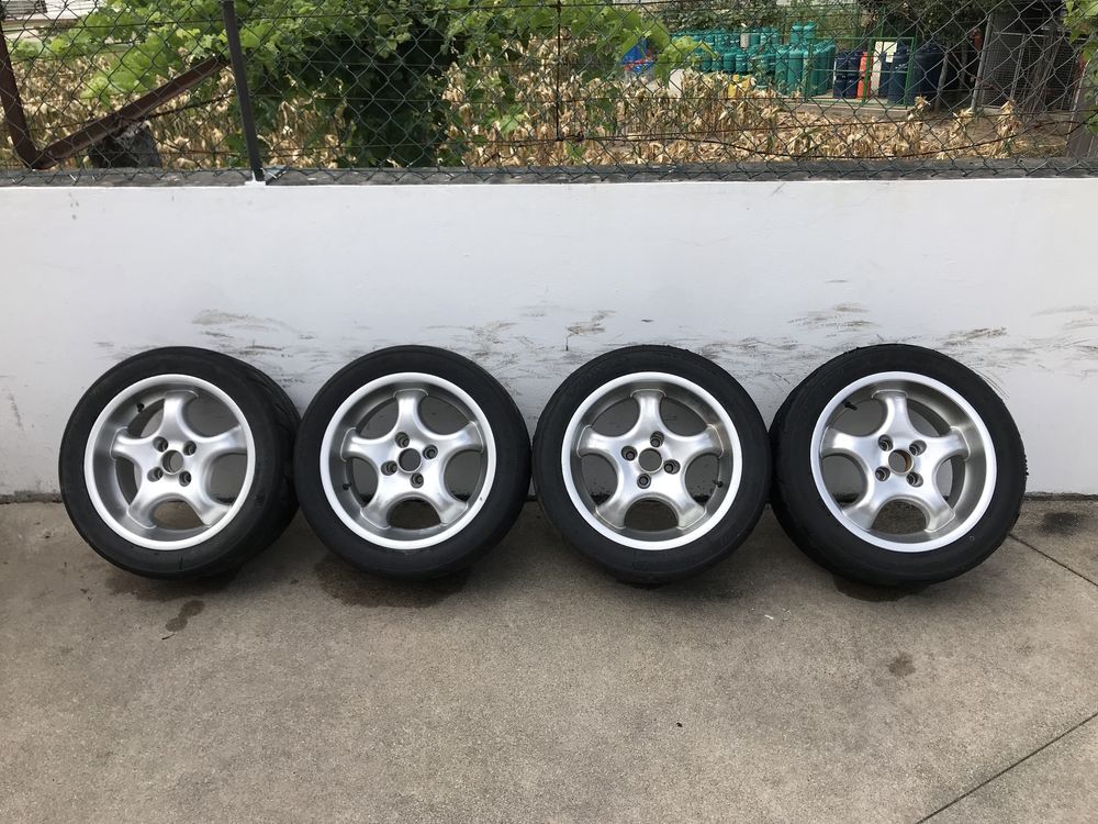 Jantes Enzo 16 4x100 com semi-slicks