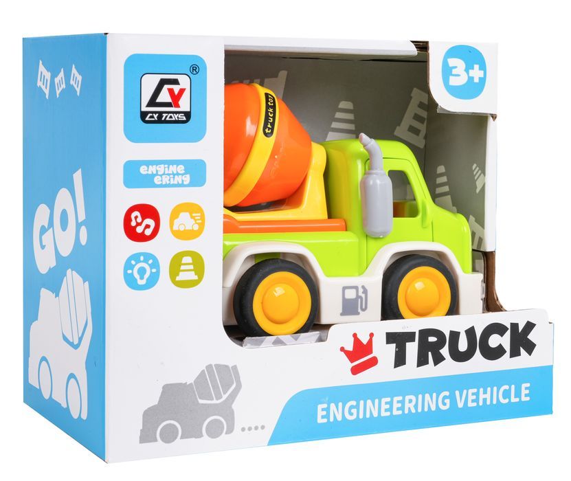 Autko Betoniarka Z Funkcją Dźwięku I Świateł