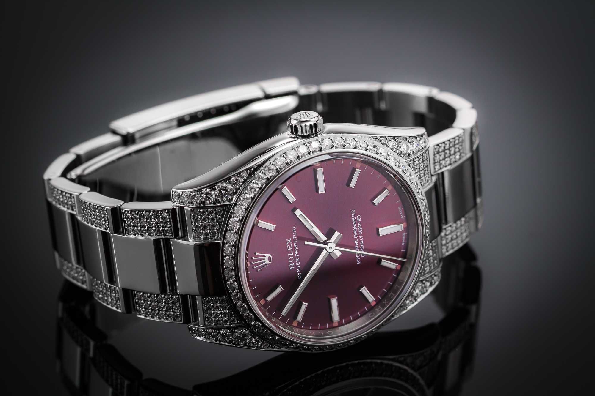 Rolex Oyster Perpetual 34 Red Grape