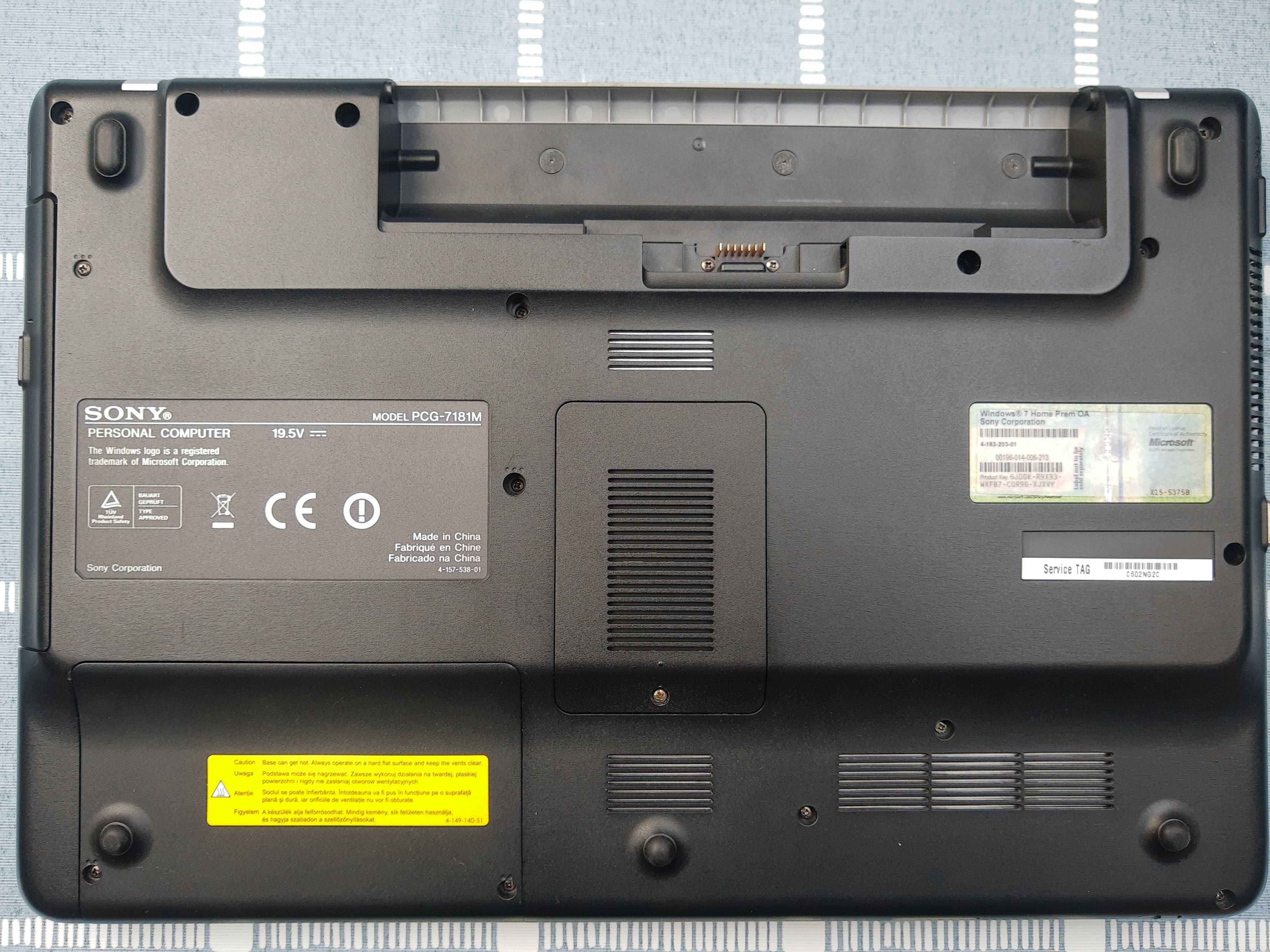 Laptop Sony Vaio PCG-7181M VGN-NW21SF