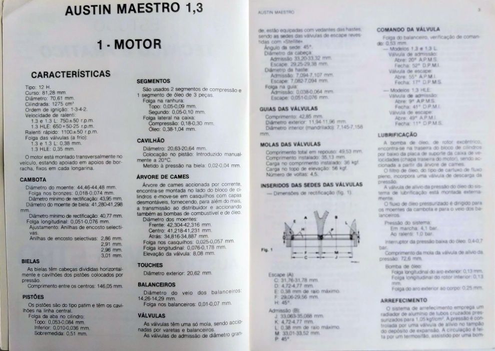 Austin Maestro 1.3 Manual Mecânico de oficina