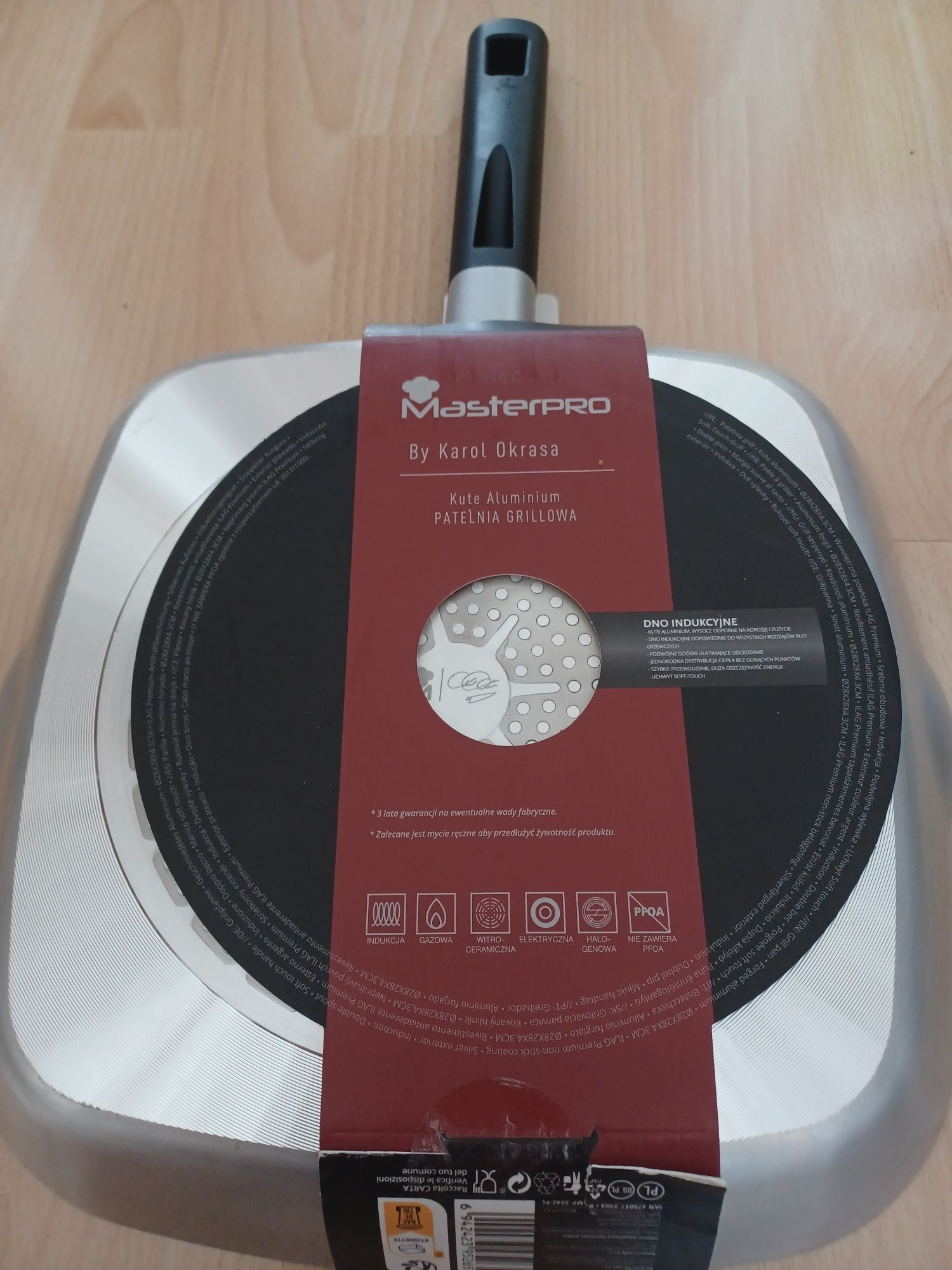 Patelnia grillowa MasterPRO 28cm