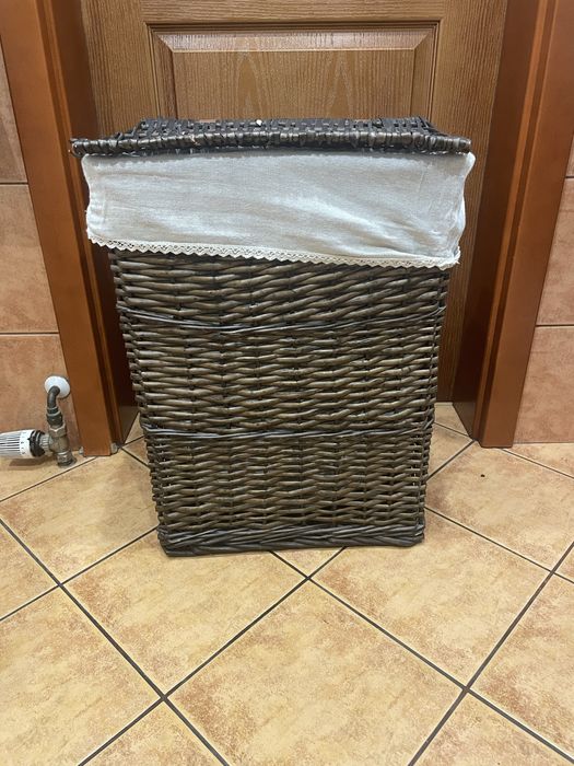 Kosz na pranie wiklinowy