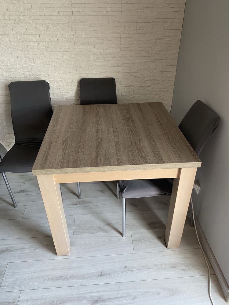 Stół rozkładany 90x90