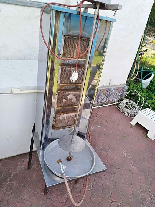 Газовий гриль для шаурми на 4 секції