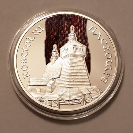 Moneta srebrna 20zł - Kościół w Haczowie