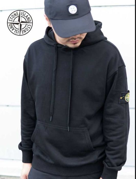 Молодіжне Худі Stone Island чорного кольору