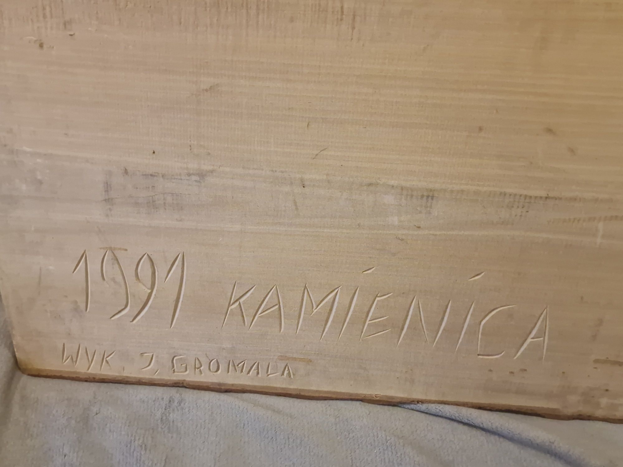 Płaskorzeźba drewniana Ignacy Gromala