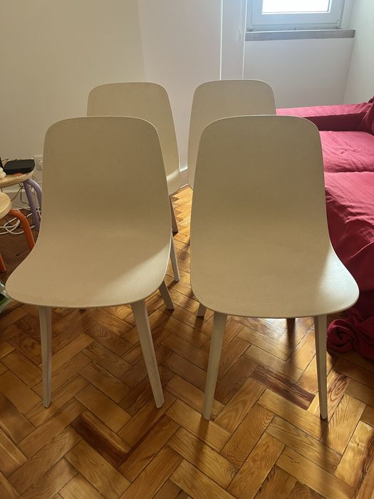4 Cadeiras Ikea Odger brancas
