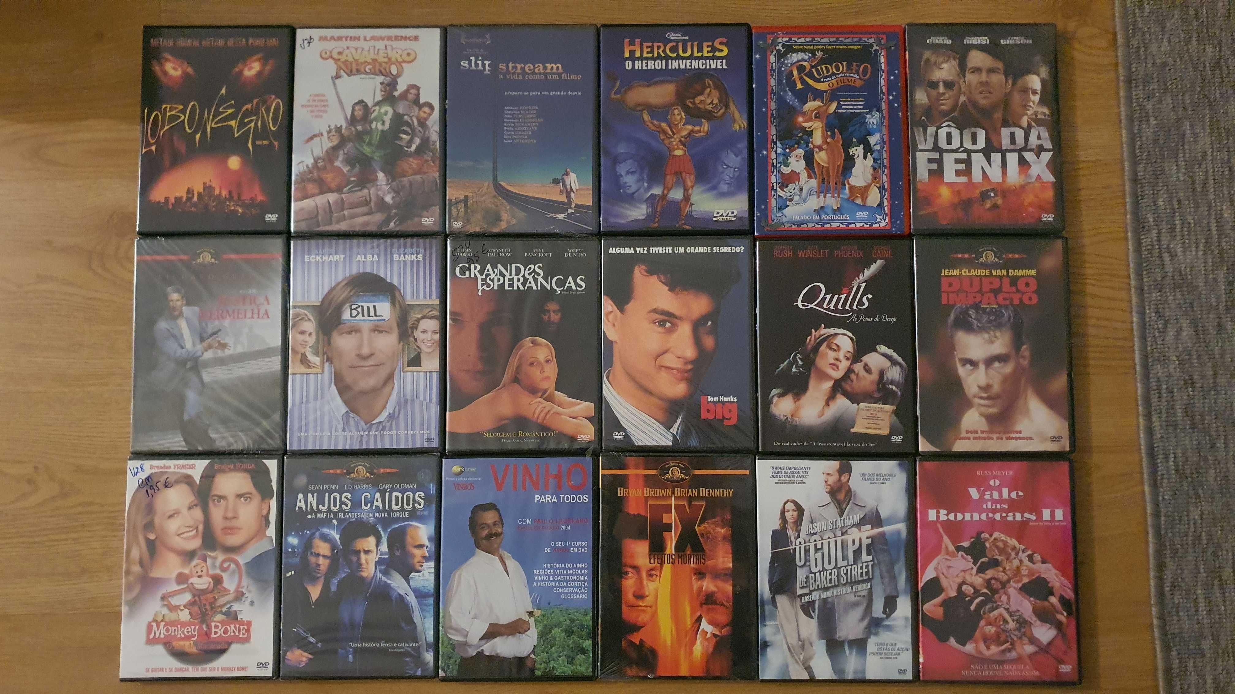 Lote de 48 Filmes DVD completo. (Vendo conjunto total) (Selados)