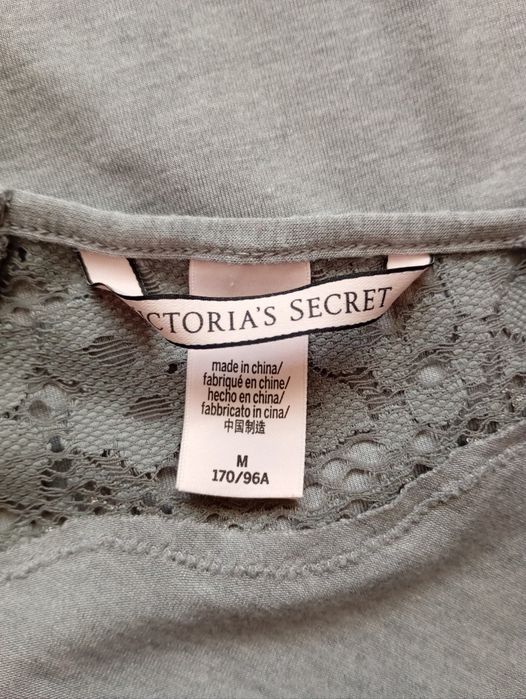 Victoria's Secret комбинация, ночная сорочка трикотажная с кружевом