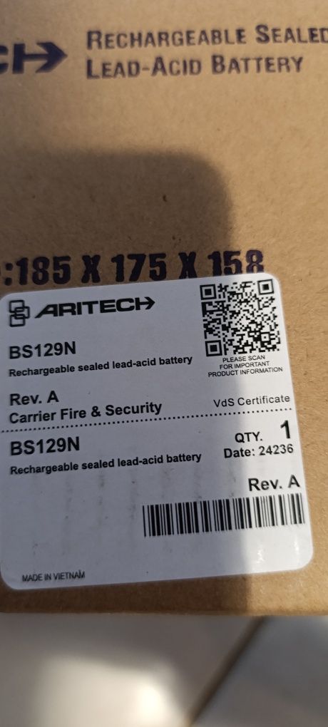 Akumulator Aritech BS229N