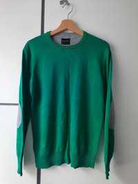Sweter niciany męski zielony Reserved Basic r. S